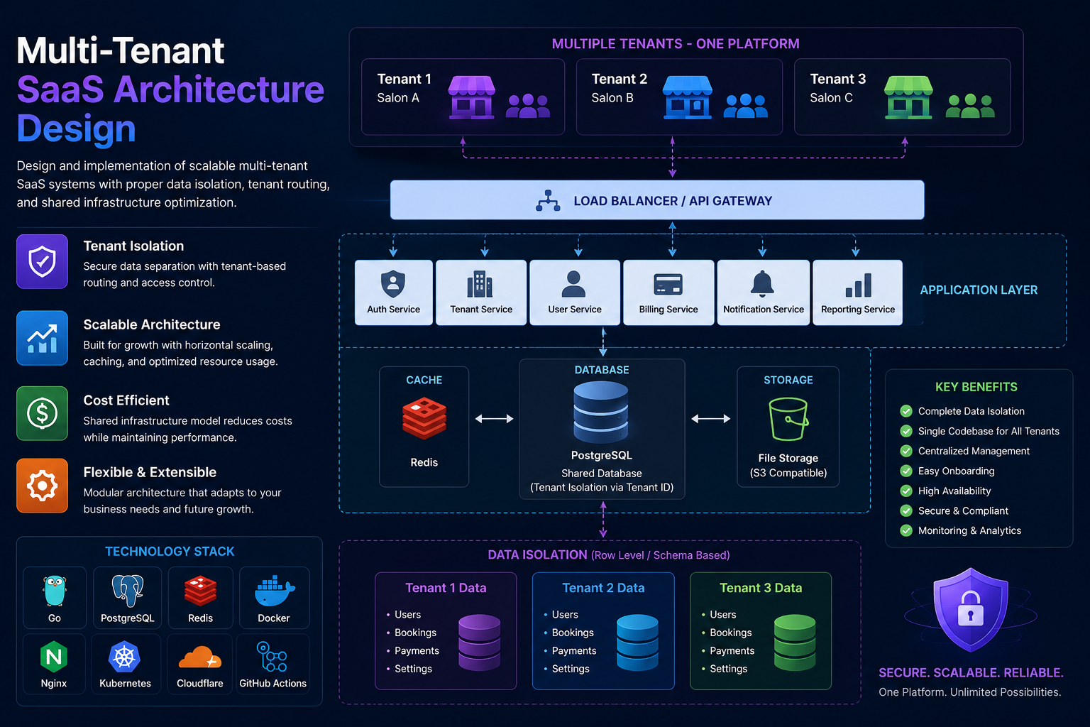Multi-Tenant SaaS Architecture Design